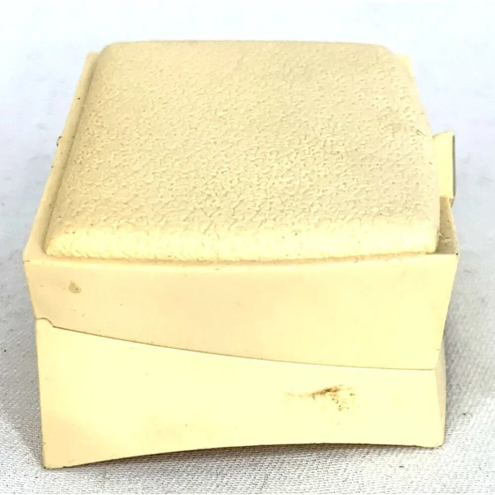 Rocket Jewelry Box Plastic Presentation Ring Box Cream Black Velvet 3